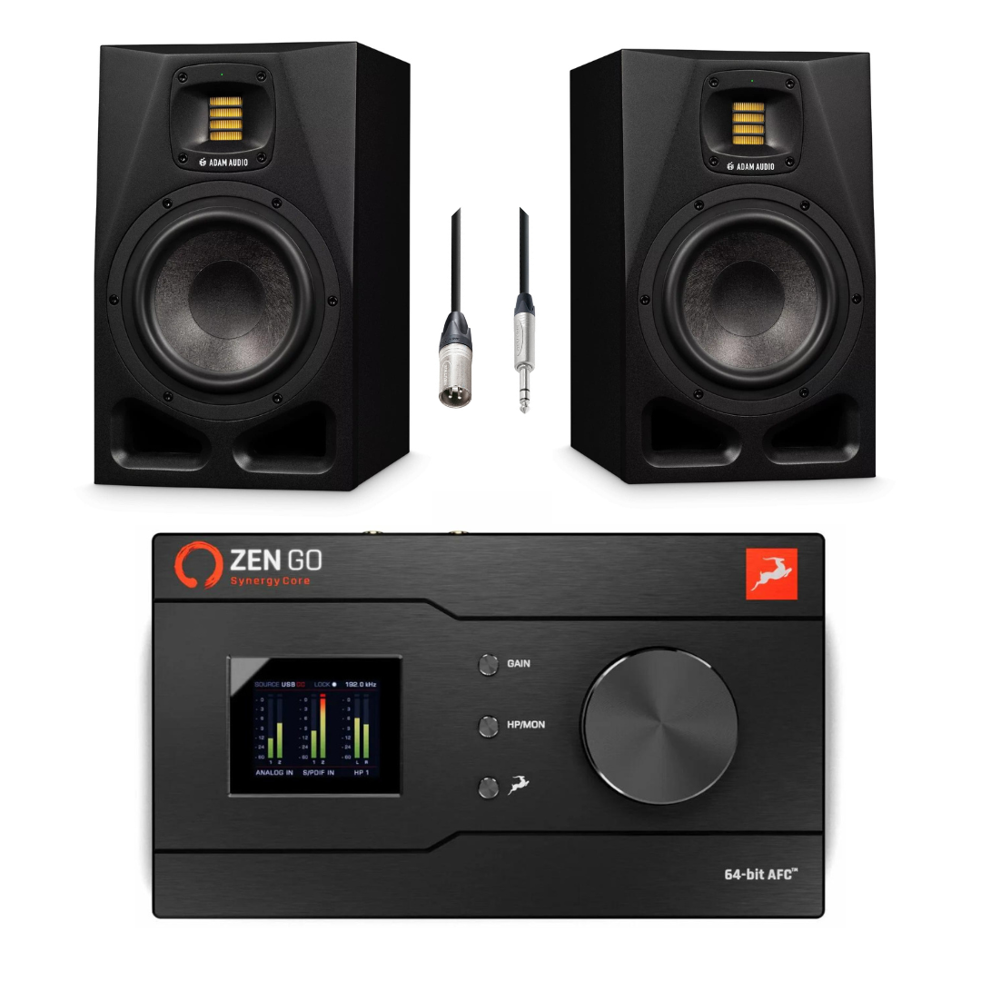 Antelope Audio Zen Go Synergy Core with Adam A7V, ADAM HALL kable