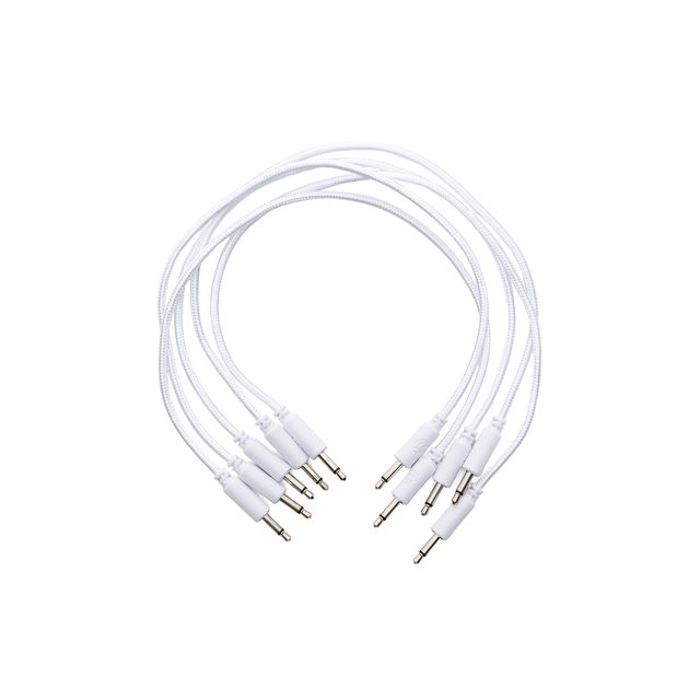 Erica Synths 5 pcs 20 cm braided cables, white