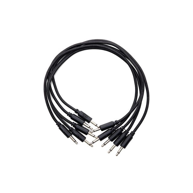 Erica Synths 5 pcs 30 cm braided cables, black