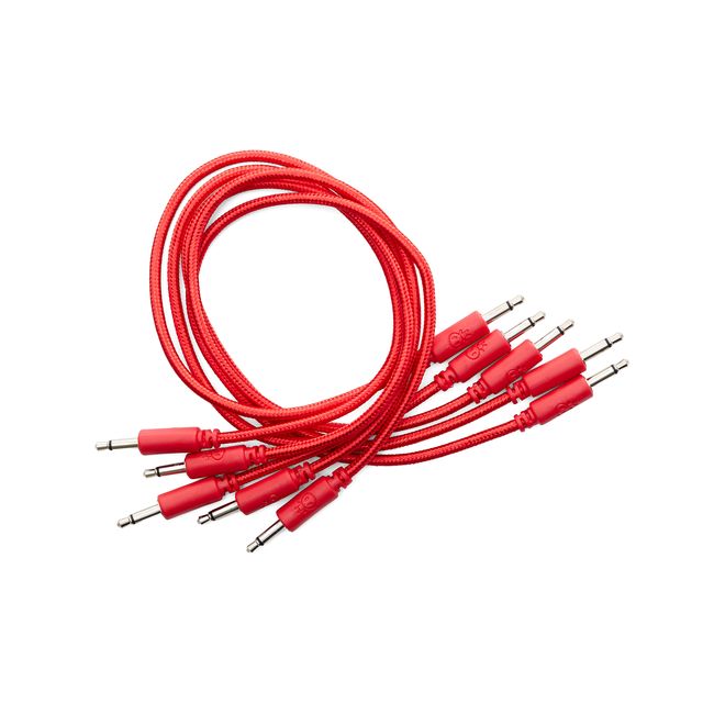 Erica Synths 5 pcs 60 cm braided cables, red